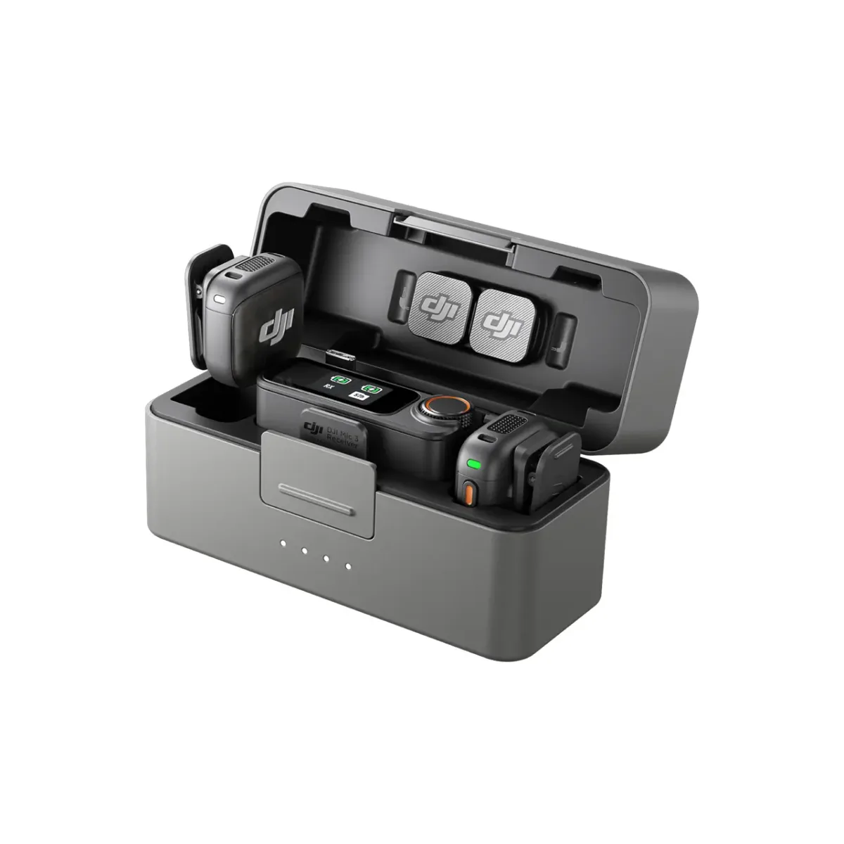 DJI Mic 3 (2 transmisores + 1 receptor + estuche de carga)